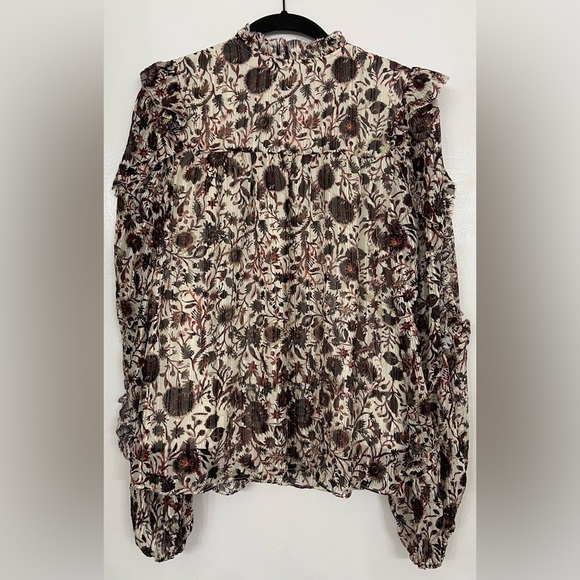 Marie Oliver Haley Blouse Ember Harvest Size Small - Picture 4 of 10